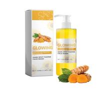 Turmeric Face Wash, 100% Organic Turmeric Glow Scrub for Deep Cleaning, Foam Cleanser, Exfoliation, Brightens and Evens Skin Tone, 100 ml