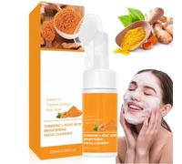 Turmeric Face Wash with Brush, Pure Glow Cleanse, for Women Men, Makeup Remover Cleansing, for All Skin(100ml)