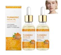 Turmeric Facial Oil,Lightweight&Quick- Absorbing Face Oil for Brightening,Natural Organic Face Moisturizer,Hydrating&Firming Skin,Ideal for Daily Use To Enhance Radiance Strengthen Skin Barrier (2PCS)