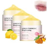 Turmeric Gommage Levre, Turmeric Lemon Masque Levre, Turmeric Lip Scrub, Gommage Exfoliant Pour Les Lèvres, Soins Pour Les Lèvres, Exfoliant Pour Les Lèvres, Diminuer Les Rides Des Lèvres (3PC, 60g)