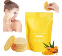 Turmeric Kojic Pads, Glow up Pads, Turmeric Kojic Acid Pads, Turmeric Cleansing Pads,Turmeric Pads Infused Foaming Exfoliating Pads for Back Face Cleansing (1 Bag, 1)