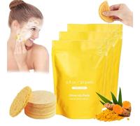 Turmeric Kojic Pads, Glow up Pads, Turmeric Kojic Acid Pads, Turmeric Cleansing Pads,Turmeric Pads Infused Foaming Exfoliating Pads for Back Face Cleansing (3 Bag, 1)