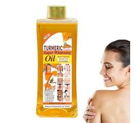 Turmeric Oil - Huile de peau pré-diluée - 300 ml - Corps hydratant - Tourmeric éclaircissant - Pour peau radiante, élasticité, soulagement et routine de la peau sèche