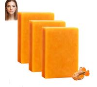 Turmeric Soap, Savon Curcuma Visage et Corps,Savon pour Eclaircissant Peau,Dark Spot,Savons Visage Savons Solide Corps,Peau Lumineuse,Hyperpigmentation,Éclat du Teint & Unification (3PC)