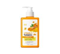 Turmeric Whitening Body Lotion,Body Milk Turmeric Moisturizing And Brightening Body Lotion, Anti Wrinkle Aging Face Lift Tighten Reduce Finelines Moisturing Essence,Keep It Hydrated And Soft 300ml