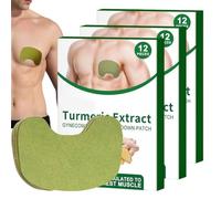 TurmericMax Lot de 3 patchs de compression de gynécomastie pour homme - Extrait de curcuma, rétrécit efficacement la poitrine des hommes (A-3)