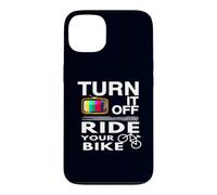 Turn It Off Ride Your Bike Costume Amusant pour Amateurs de vélo Coque pour iPhone 13