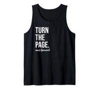 Turn The Page Book Lover Just One More Chapter Move Forward Débardeur