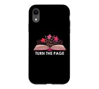 Turn The Page Book Theme Bookish Items Books Lovers Reading Coque pour iPhone XR