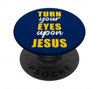 Turn Your Eyes Upon Jesus - Passover Easter Christian Faith PopSockets PopGrip Adhésif