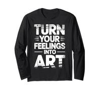 Turn Your Feelings Into Art Expression émotionnelle |- Manche Longue