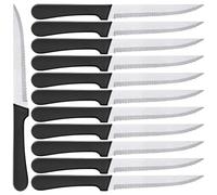 Turnaroundtech Couteaux à steak 12 pieces acier inox 22 cm lame 12 cm lave-vaisselle couteau a steak couteau steak couteau viande couteau a viande
