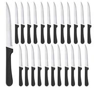 Turnaroundtech Couteaux à steak 24 pieces acier inox 22 cm lame 12 cm lave-vaisselle couteau a steak couteau steak couteau viande couteau a viande