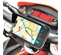 Turnaroundtech Support Telephone Moto Velo Etanche Coque avec Visiere antireflet valable pour Les Smartphones jusqu'a 7,5" Fixation de Guidon incassable à Double vis