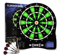 Turnart Jeu de Fléchette Électronique Lumineux, Cible et 500 Jeux Variations pour 8 Joueurs