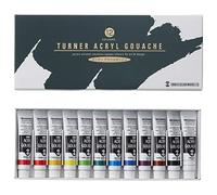 Turner Bicycles - Set gouache acrylique 12 couleurs École - Import Japon