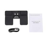 Turner de page sans fil CheoTime, pédale de page de musique avec une batterie rechargeable et des touches multi-fonctions, pédale de pied silencieuse pour la guitare piano