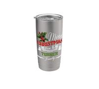 Turner Family Costume de Noël avec gui assorti Gobelet isotherme en acier inoxydable double paroi
