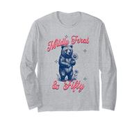 Turning 50 Bear Daisy Funny Sarcastic 50th Birthday Humour Manche Longue