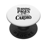 Turning Pages est Mon Amateur de Livres de Cardio PopSockets PopGrip Adhésif