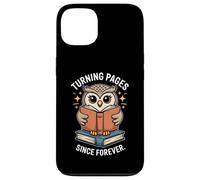 Turning Pages Since Forever Owl Book Lover Reading Club Coque pour iPhone 13