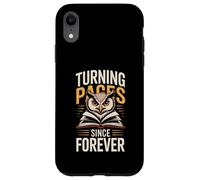 Turning Pages Since Forever Owl Book Lover Reading Club Coque pour iPhone XR