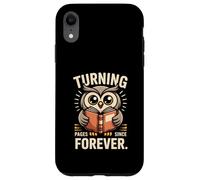Turning Pages Since Forever Owl Book Lover Reading Club Coque pour iPhone XR