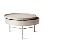 Turning Table Beistelltable Audo-Eiche weiß - 5709262990153