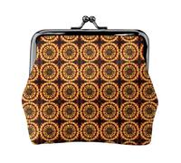Turning The Flame Petit porte-monnaie rectangulaire pour femme avec verrou de baiser, format de poche, mini porte-monnaie pour femme