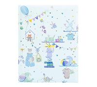 Turnowsky Journal de bébé, album photo de bébé - Design unique et de haute qualité (doudou bleu, journal de bébé)