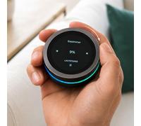 TurnPilot Contrôleur de volume sans fil compatible avec Sonos & IKEA SYMFONISK, télécommande intelligente avec écran tactile, bouton rotatif, batterie, USB-C et anneau lumineux RVB