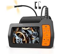 TURNRISE Camera Endoscopique Triple Objectif 5M Endoscope Camera 5 Pouces 1080P HD Caméra Endoscopique IP67 Canalisation 8 LED Lampe Caméra Inspection Canalisation avec Carte 32 Go
