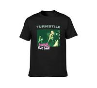 Turnstile American Hardcore Punk Black T-Shirt Printed Tee Graphic Top for Men T-Shirt Black XXL