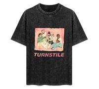 Turnstile Love Connection American Hardcore Punk Band Mens Black T-Shirt Graphic Tee Printed Unisex Shirt S