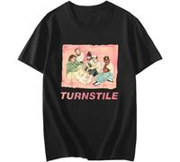 Turnstile T Shirt American Hardcore Punk T-Shirt Homme 100% Cotton Soft Tee Tops Tops Black Size 4XL