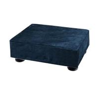 Turntable Cover, Plush Fabric Cover, Soft Scratch Proof Compact Stylish Shield Foldable Protective Wrap, Dust Protection for Table Record Player Home Studio, 16.93x12.99x5.12Inches, Black, Blue