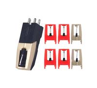Turntable Needle, 1 Pc Turntable for Case with 6 Replacement Diamond Stylus Pens for Crosley, Ion, for Lp, Phono