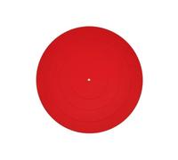Turntable Platter Mat Silicone Rubber Design Universal For LP Vinyl Record Players Phonograph(Red)