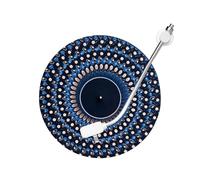 Turntable Slip Mat - Optical Illusion Vinyl Mat, Large Size12 Inch with for Smooth Record Playback Turntable Animation Effect Mats for Djs Producers Music Enthusiasts Collectors Vinyl Studios Events