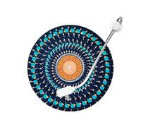 Turntable Slip Mat - Optical Illusion Vinyl Mat, Large Size12 Inch with for Smooth Record Playback Turntable Animation Effect Mats for Djs Producers Music Enthusiasts Collectors Vinyl Studios Events