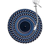 Turntable Slipmat - 30cm Felt Record Mat | Anti-Slip Vinyl Mat with Optical Illusion Design for Audio Equipment, Music Listening, Art Display, Home or Studio Use, Collectors and Family Entertainment