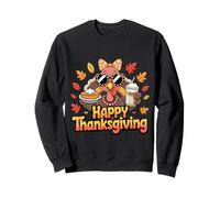 Turquie Boire de la Glace Café Thanksgiving Bow Femmes Turquie Day Sweatshirt