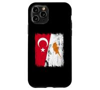 Turquie Chypre Demi-Drapeau Patrimoine chypriote Turc Coque pour iPhone 11 Pro