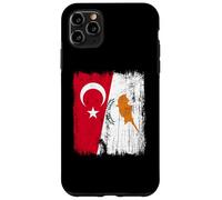 Turquie Chypre Demi-Drapeau Patrimoine chypriote Turc Coque pour iPhone 11 Pro Max
