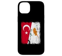 Turquie Chypre Demi-Drapeau Patrimoine chypriote Turc Coque pour iPhone 14 Plus