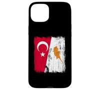 Turquie Chypre Demi-Drapeau Patrimoine chypriote Turc Coque pour iPhone 15 Plus