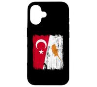 Turquie Chypre Demi-Drapeau Patrimoine chypriote Turc Coque pour iPhone 16