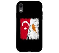 Turquie Chypre Demi-Drapeau Patrimoine chypriote Turc Coque pour iPhone XR