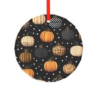 Turquie Décorations de Noël rondes en verre en forme de citrouille et d'érable à suspendre pour Noël, maison, bureau, fête, vacances