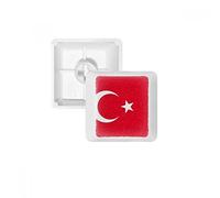 Turquie Drapeau National Asie Country PBT Keycaps pour Clavier mécanique Blanc OEM sans Marquage d'impression R1 Multicolore